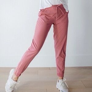 EUC Albion Jetsetters Joggers Mauve Pink Athletic Pants